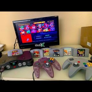 Nintendo n64 system and games